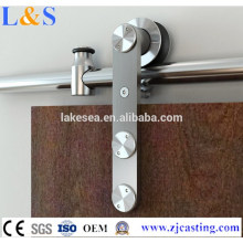 European-Style Double Heads Stainless Steel Wood Slding Barn Door Hardware